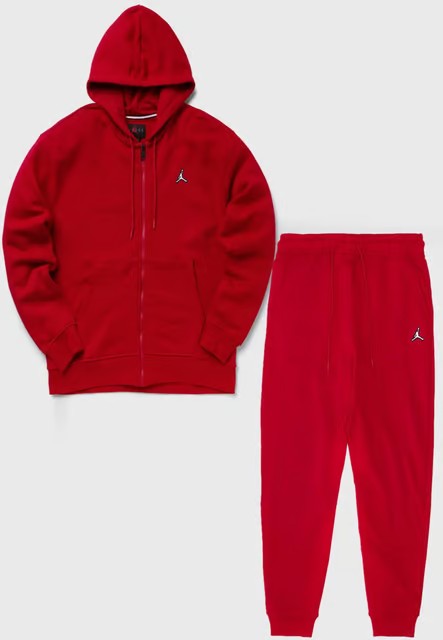 Jordan red tracksuit best sale