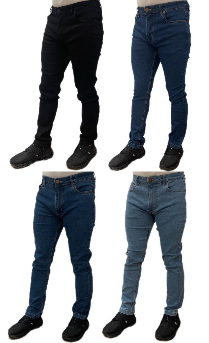 ID Mens Straight Jeans Pants - 4 Colours