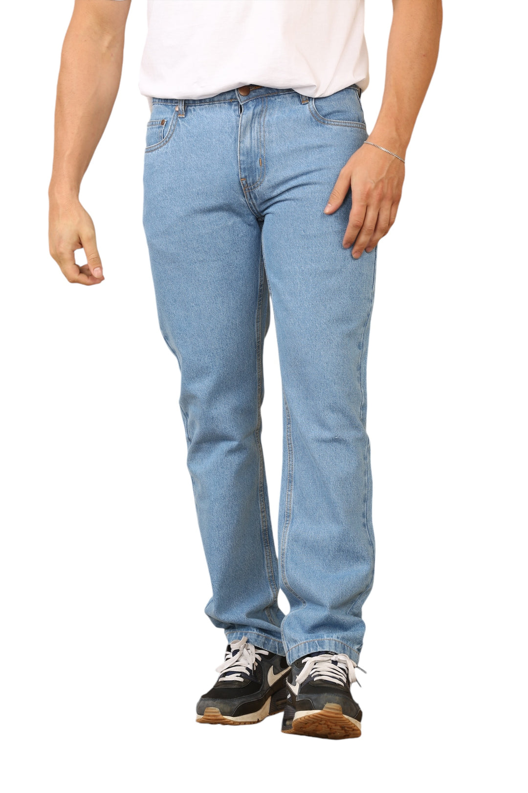 ID Mens Straight Leg Jeans Pants - 4 Colours