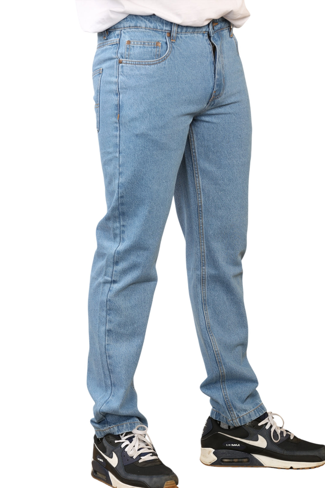 ID Mens Straight Leg Jeans Pants - 4 Colours