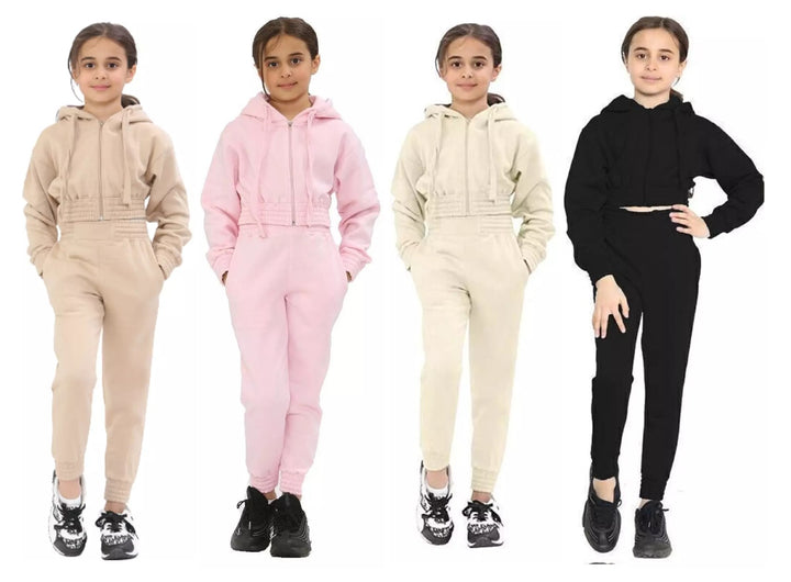 ID Girls Crop Tracksuit - 4 Colours