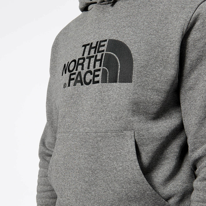 The North Face Mens Drew Peak Embroidery Overhead Hoodie Grey