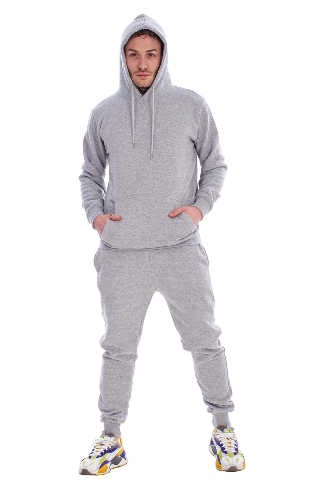 ID Mens Hooded Hooded Pullover Tracksuit - 3 Colours