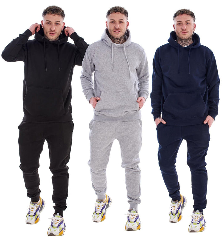 ID Mens Hooded Hooded Pullover Tracksuit - 3 Colours