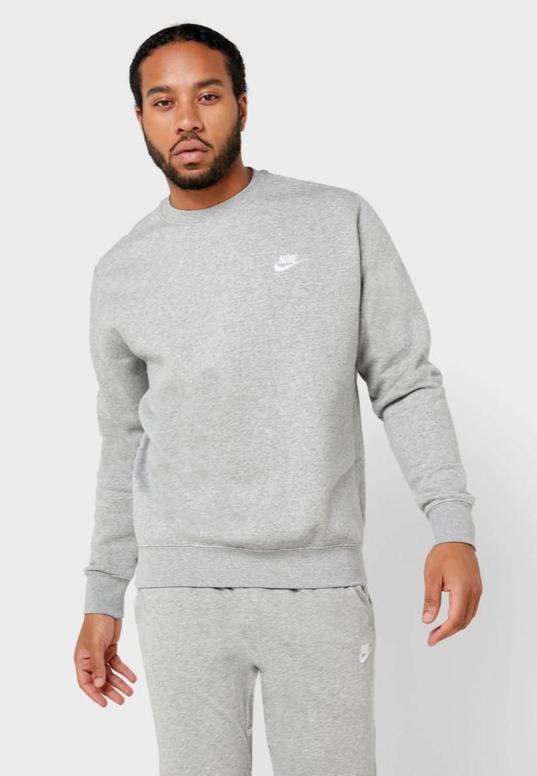 Nike Club Crewneck Tracksuit - Grey