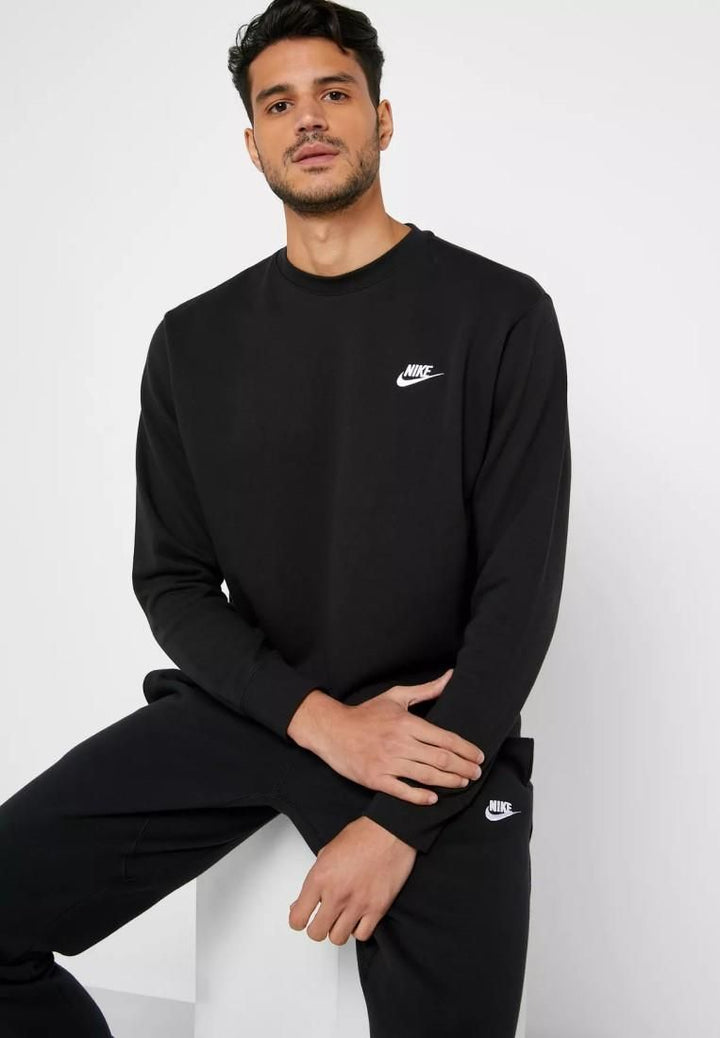 Nike Club Crewneck Tracksuit - Black