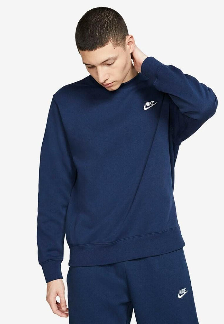 Nike Club Crewneck Tracksuit - Navy