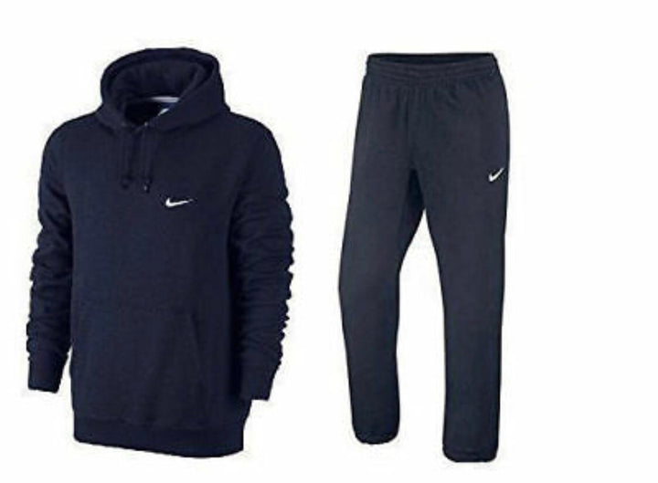 Nike Club Hooded Tracksuit - Navy