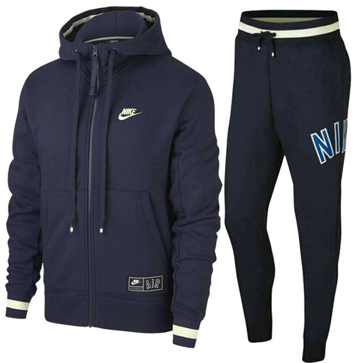 Nike Air Mens Zip Logo Tracksuit - Navy