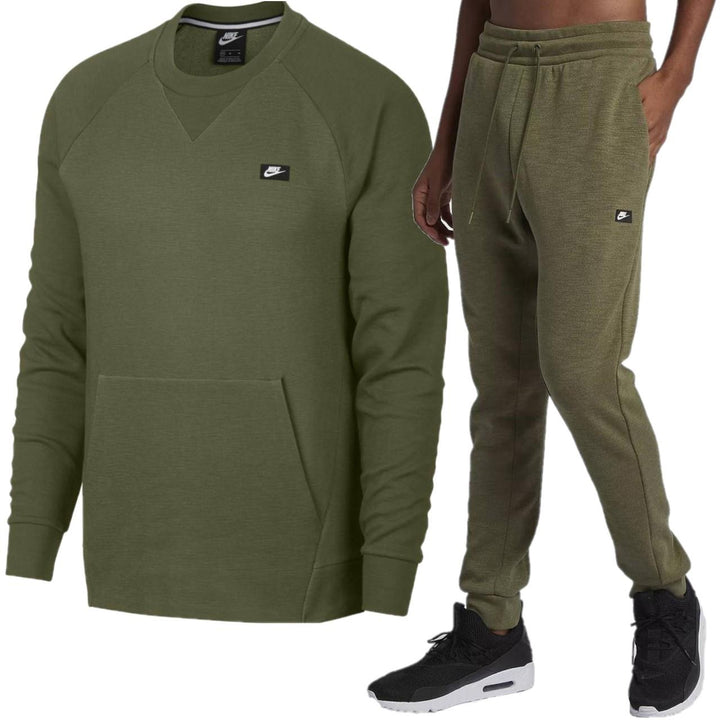 Nike Sportswear Optic Crewneck Tracksuit - Green