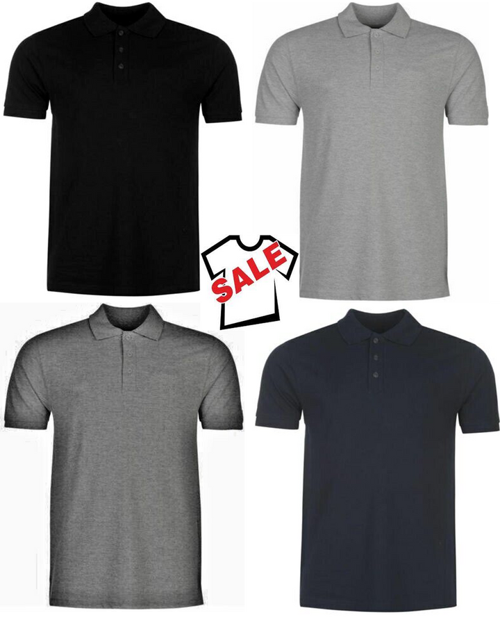 ID Mens Plain Polo Shirts - 4 Colours