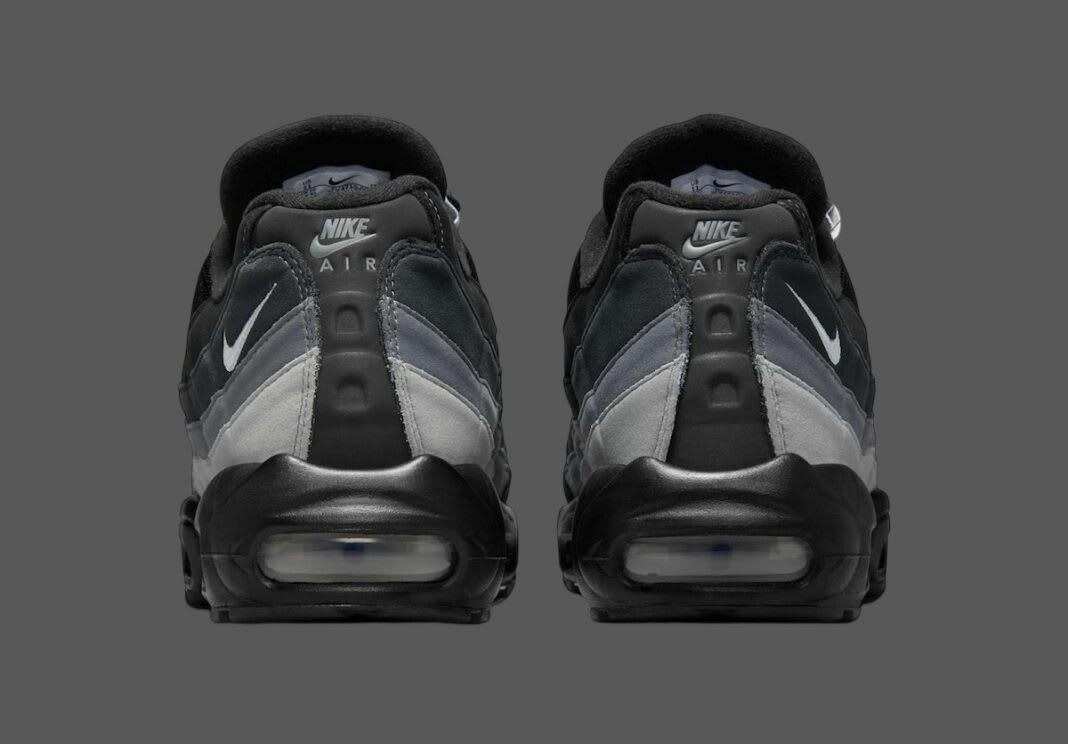 Nike Air Max 95 Trainers Mens Black Grey Gradient Lifestyle Shoes FV4710-003