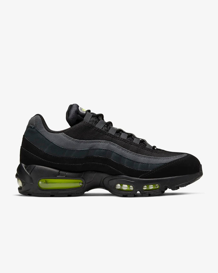 Nike Air Max 95 Trainers Mens Retro Logo Black Volt Low Top Casual Lifestyle Shoes CV1635-002