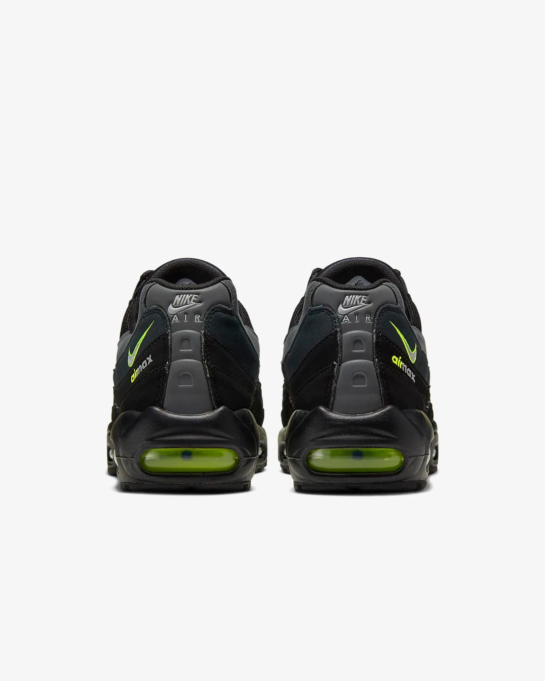 Nike Air Max 95 Trainers Mens Retro Logo Black Volt Low Top Casual Lifestyle Shoes CV1635-002
