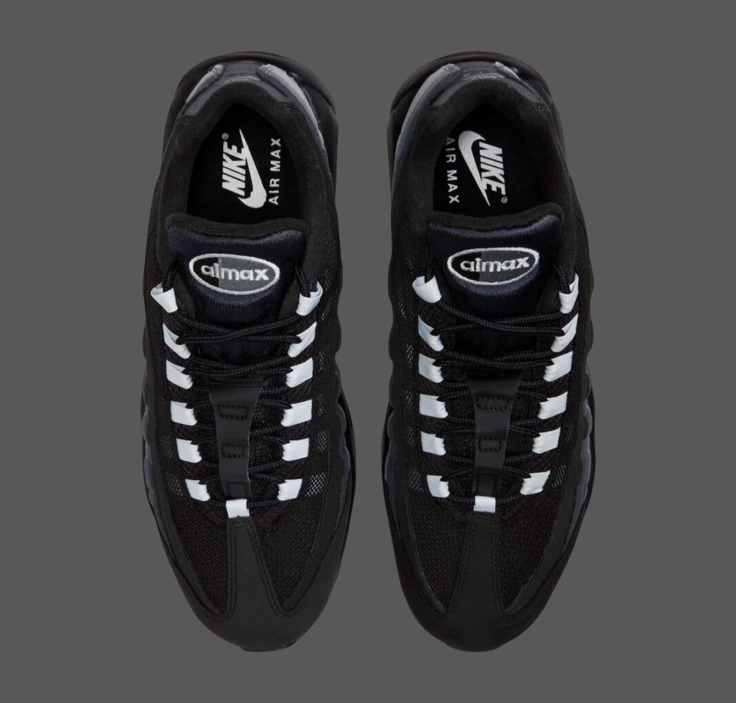 Nike Air Max 95 Trainers Mens Black Grey Gradient Lifestyle Shoes FV4710-003