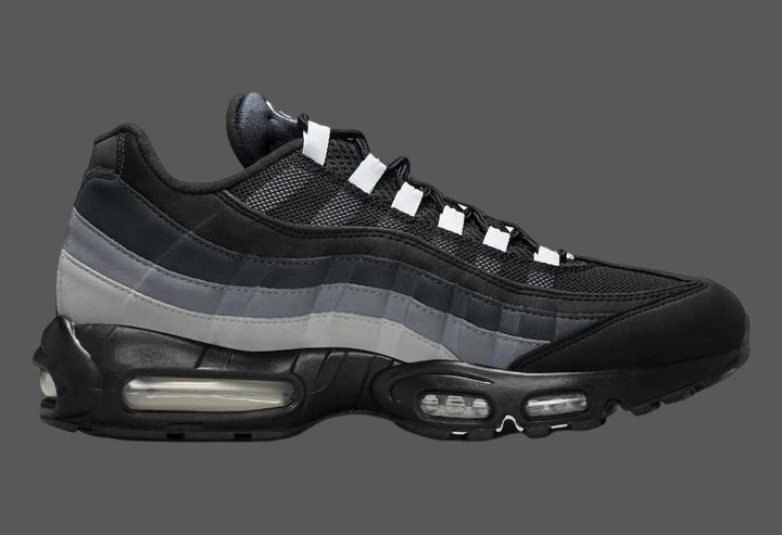 Nike Air Max 95 Trainers Mens Black Grey Gradient Lifestyle Shoes FV4710-003