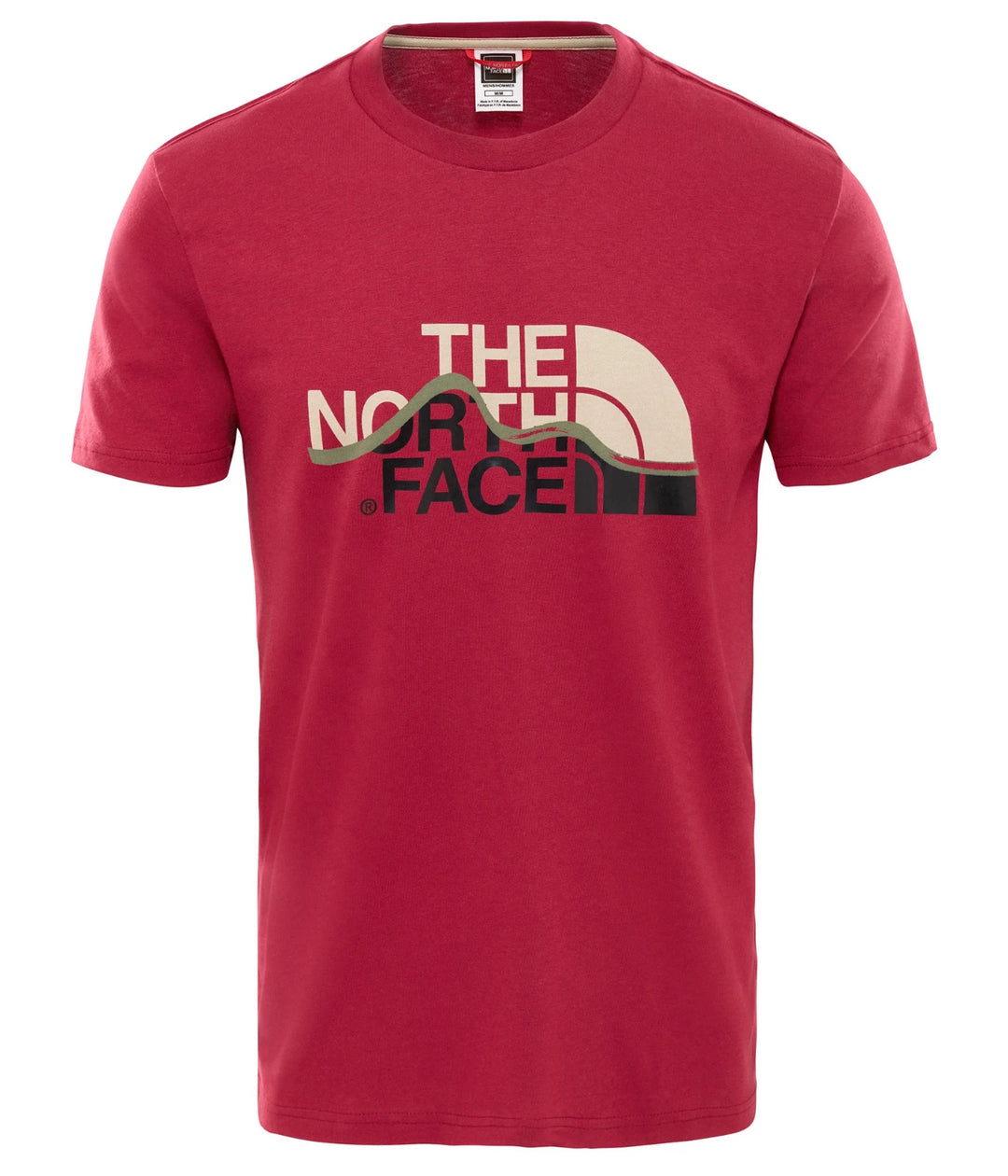 The North Face T-Shirt Mens Mountain Line Red