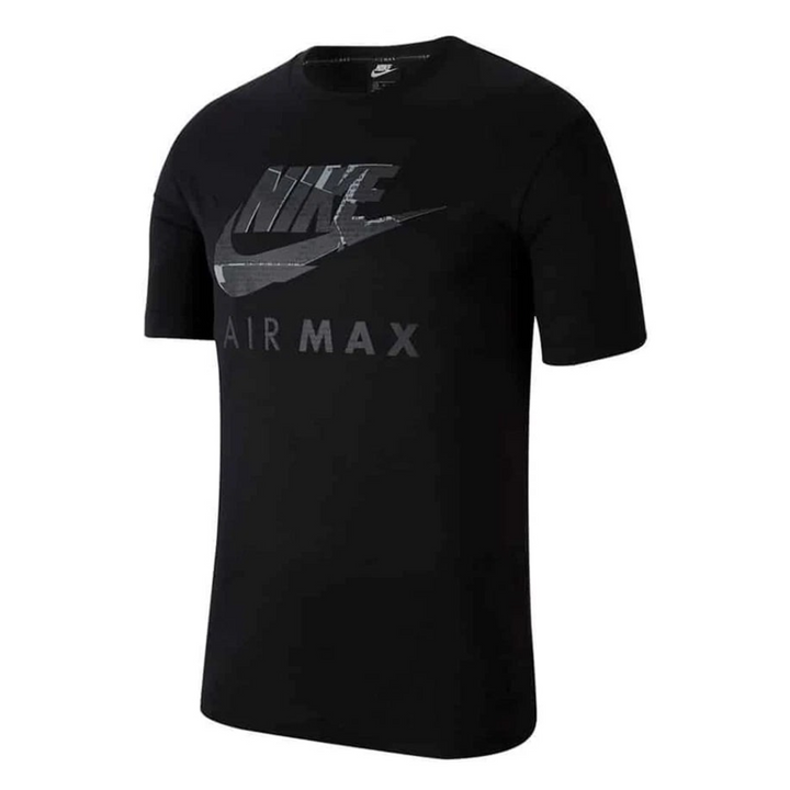 Nike T Shirt Mens Black Sportswear Air Max Graphic Print Cotton Short Sleeve Tee
