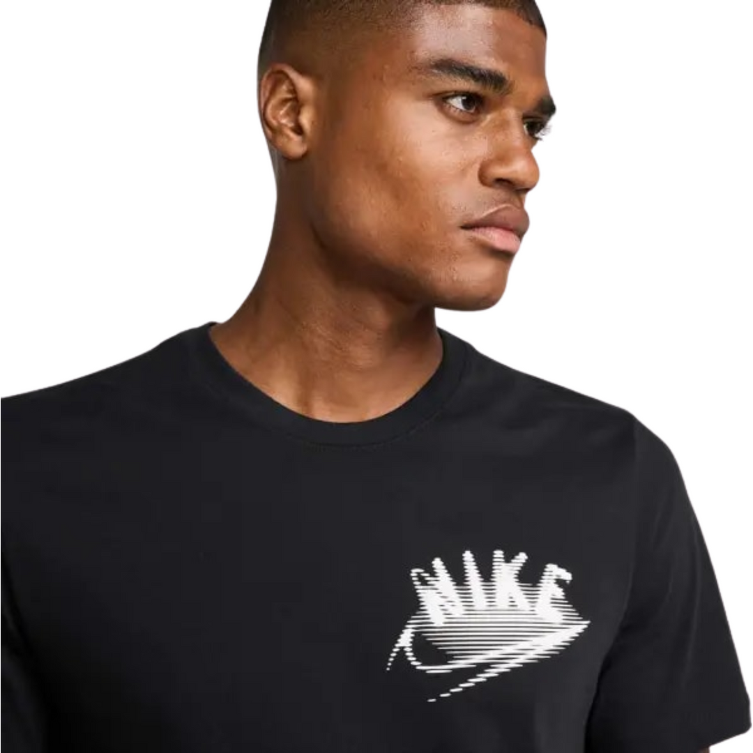 Nike T Shirt Mens Black Dri-FIT Training Short Sleeve Sweat Wicking Activewear