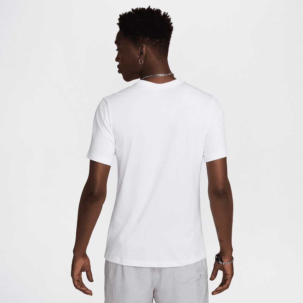 Nike T Shirt Mens White Sportswear Swoosh Print Cotton Everyday Wear Classic Tee