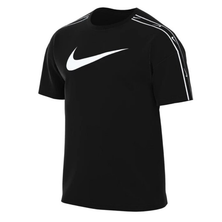 Nike T Shirt Mens Black Sportswear Repeat Swoosh Cotton Short Sleeve Pullover