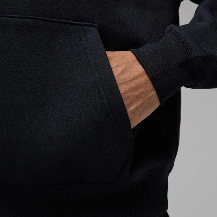 Nike Hoodie Mens Black Red Jordan Brooklyn Fleece Pullover Oversized Long Sleeve