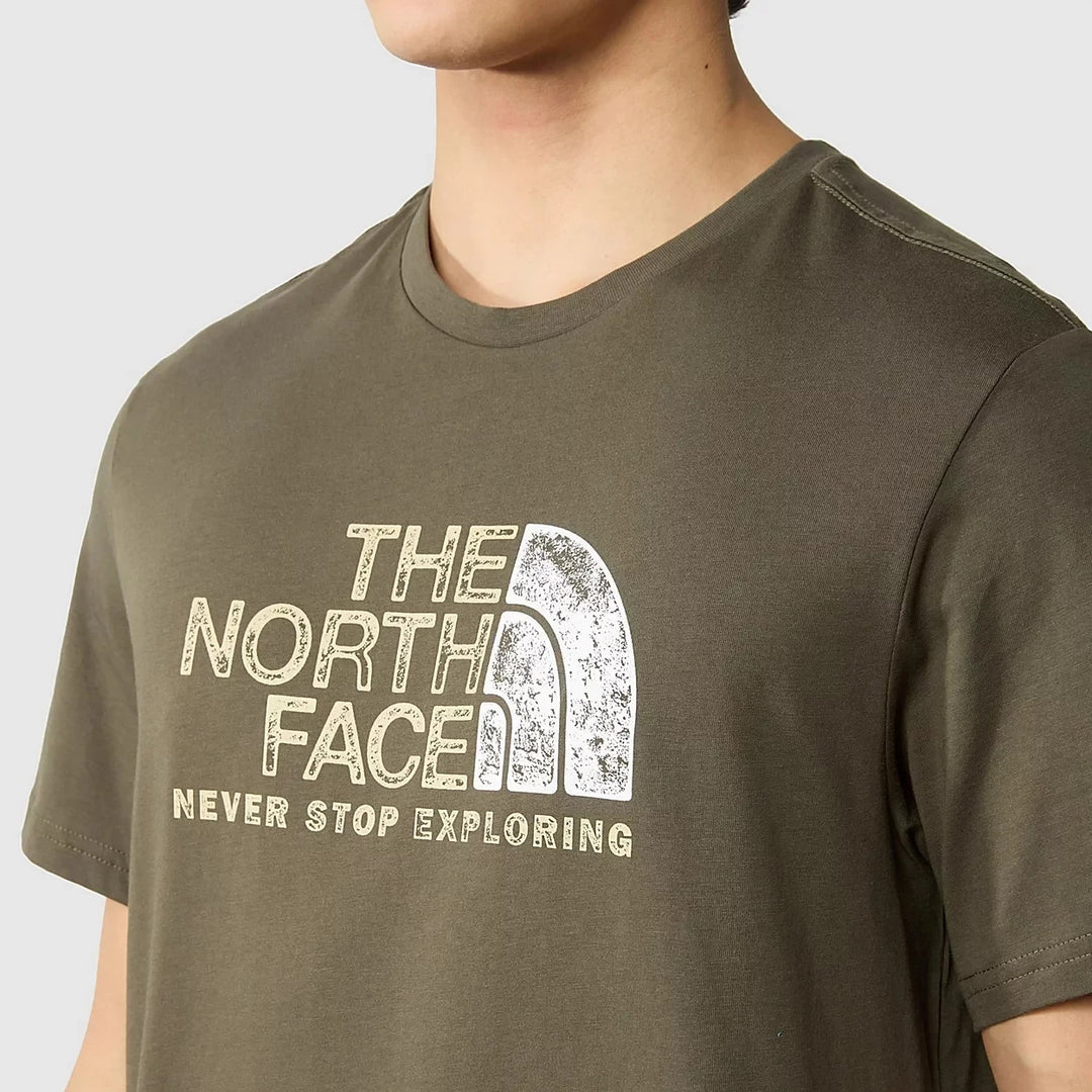The North Face T-Shirt Men Rust 2 Green