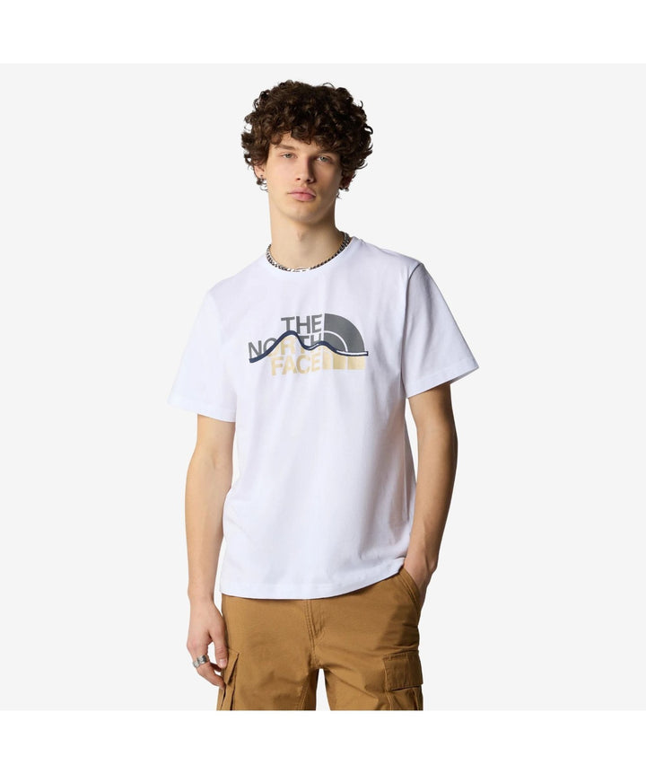 The North Face T-Shirt Mens Mountain Line White