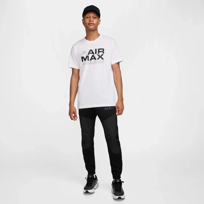 Nike Sportswear Air Max T-Shirt Mens White Barcode Graphic Print