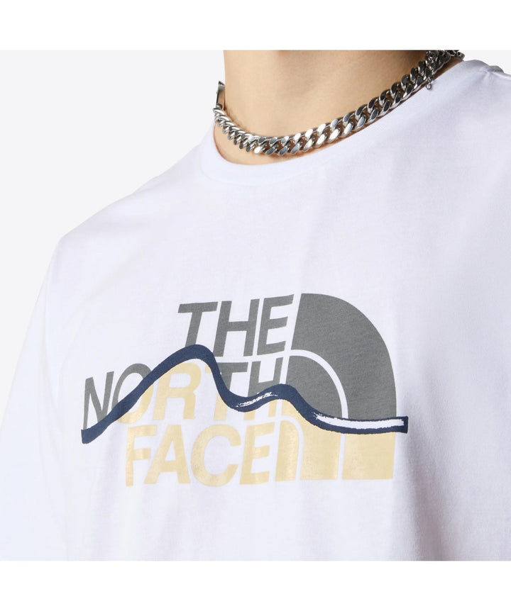 The North Face T-Shirt Mens Mountain Line White