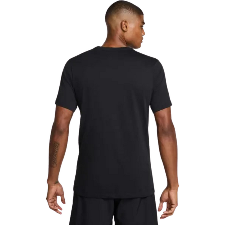 Nike T Shirt Mens Black Dri-FIT Training Short Sleeve Sweat Wicking Activewear