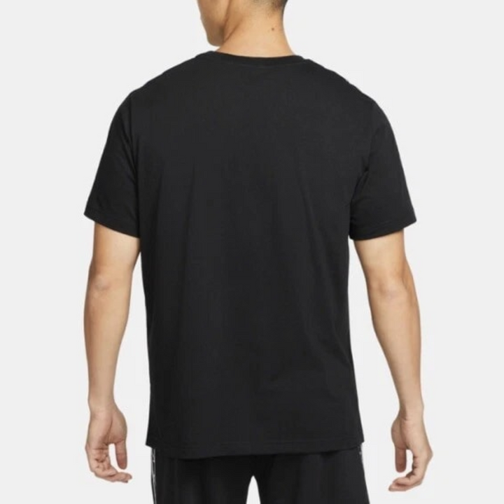 Nike T Shirt Mens Black Sportswear Repeat Swoosh Cotton Short Sleeve Pullover