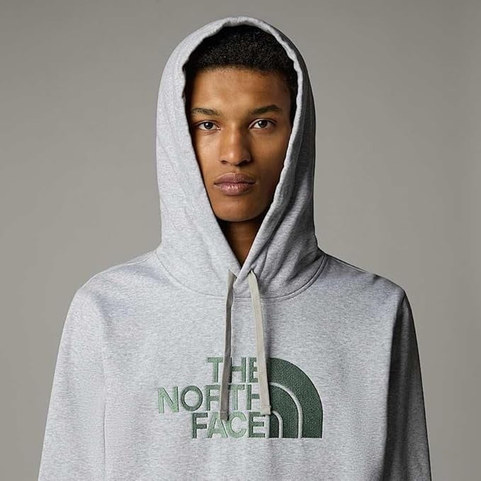 The North Face Pullover Hoodie Men Drew Peak Grey Green Sweatshirt
