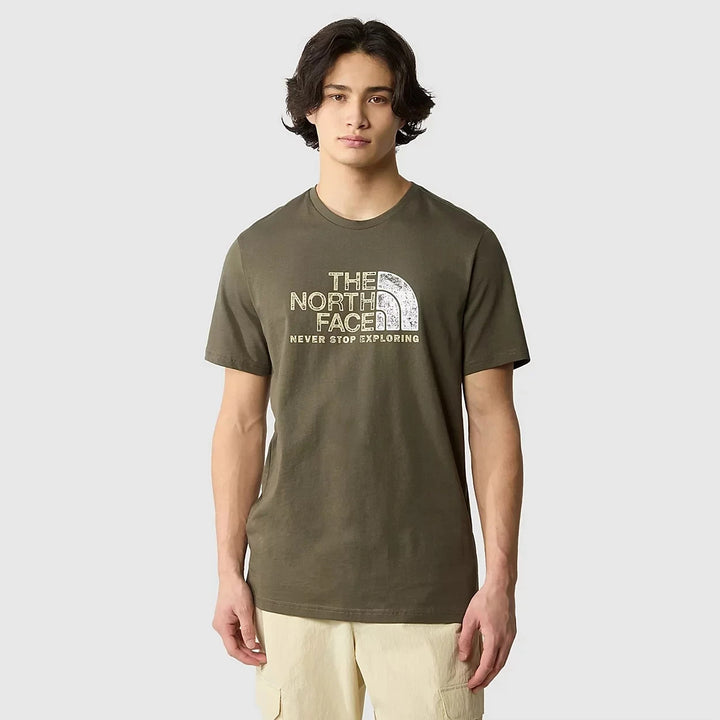 The North Face T-Shirt Men Rust 2 Green