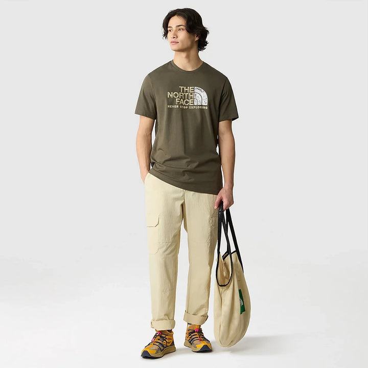 The North Face T-Shirt Men Rust 2 Green