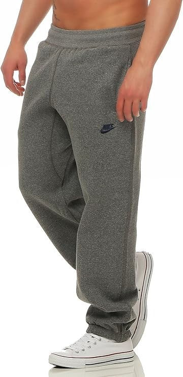 Nike Joggers Mens Charcoal Club Fleece Foundation Jogging Bottoms