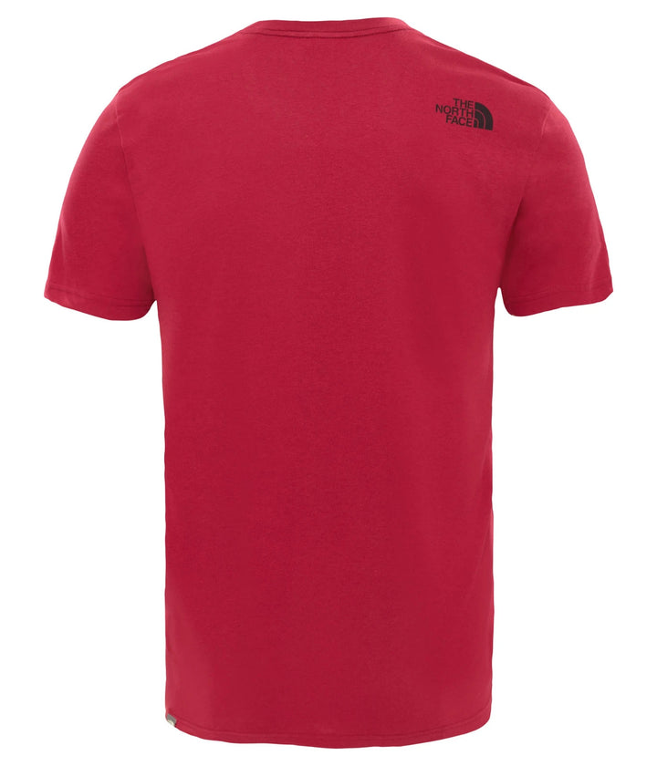 The North Face T-Shirt Mens Mountain Line Red