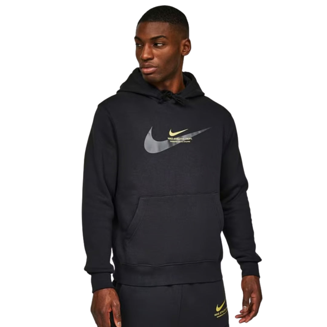 Nike Hoodie Mens Black Sportswear Repeat Swoosh