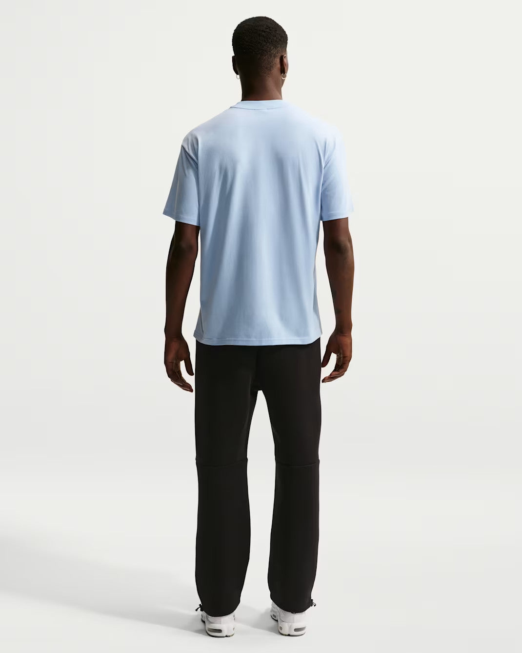 Nike T-Shirt Mens Blue White Sportswear Swoosh