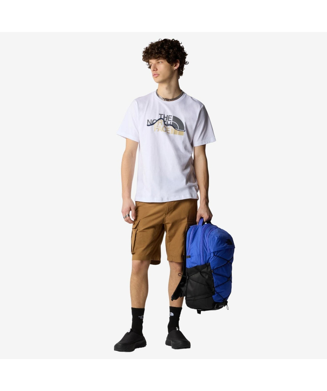 The North Face T-Shirt Mens Mountain Line White