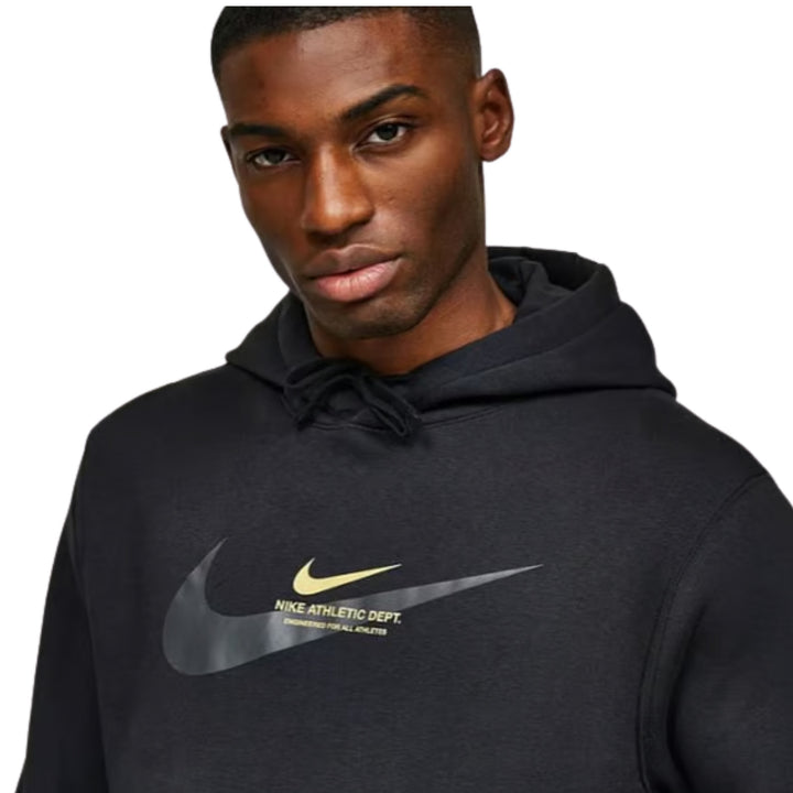 Nike Hoodie Mens Black Sportswear Repeat Swoosh