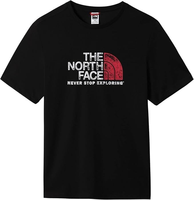 The North Face T-Shirt Mens Rust 2 Black Red