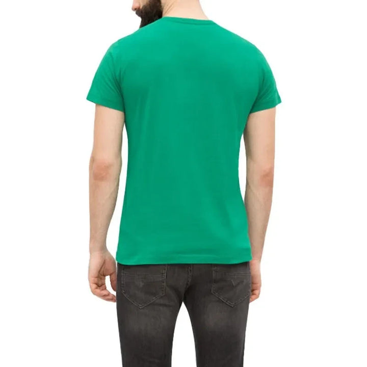 Diesel T-Shirt Men Green T-Diego-QA Graphic Short Sleeve Tee