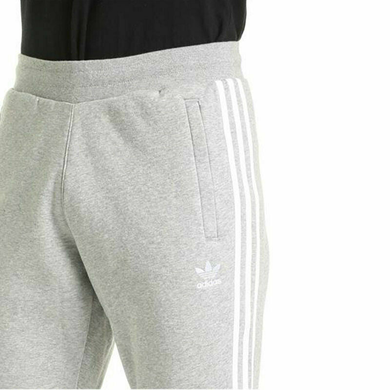 Adidas Men's Grey 3-Stripe Tracksuit