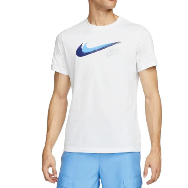 Nike White Swoosh Men's T Shirt