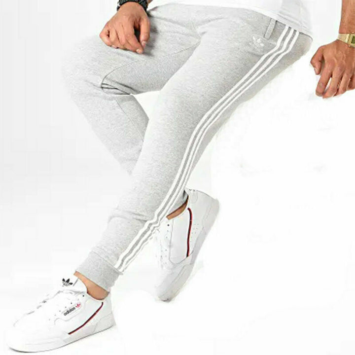 Adidas Stripe Tracksuit Grey