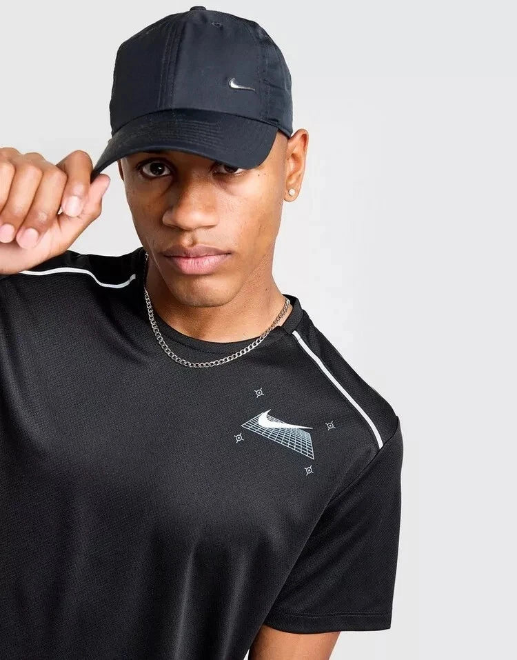 Nike Black Miler Mens T Shirt