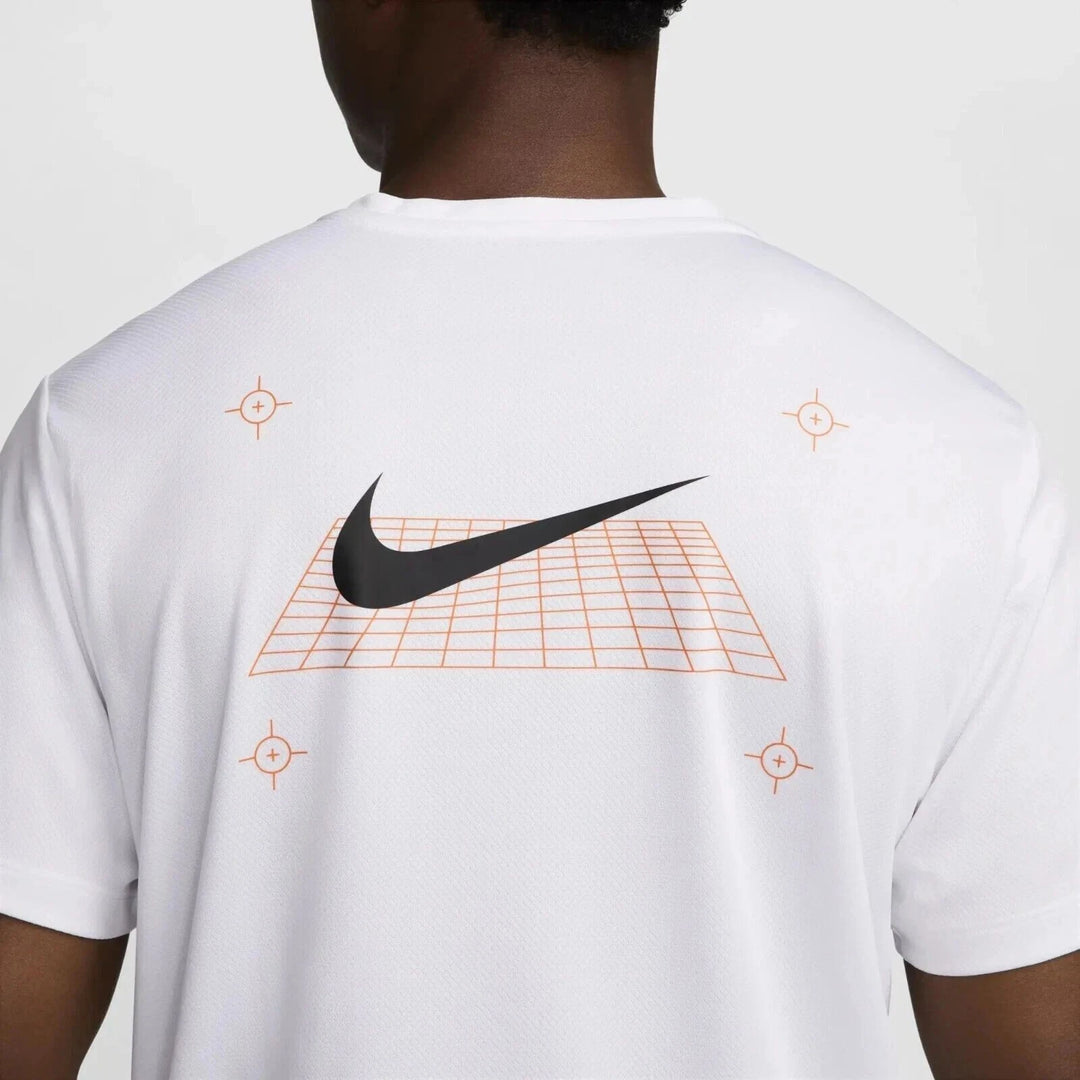 Nike White Miler Men's T Shirt
