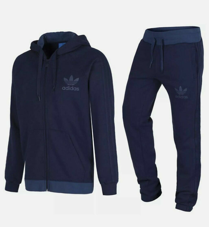 Adidas Originals Tracksuit - Black & Navy & Grey