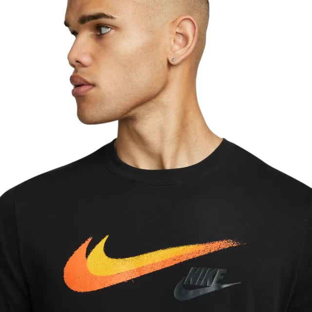 Nike Black Swoosh Men's T Shirt